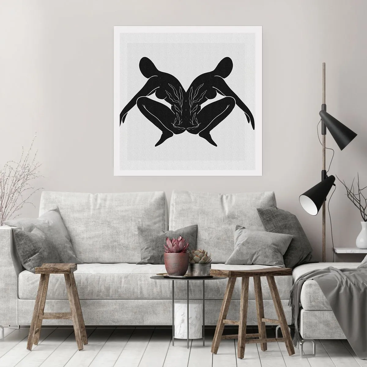 Plakat - En delt sjæl - 50x50 cm