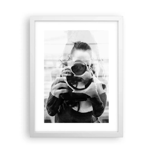 Plakat i hvid ramme - Skaber og materiale - 30x40 cm