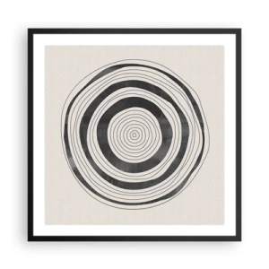 Plakat i sort ramme - Det vigtige er det, der er imellem - 60x60 cm