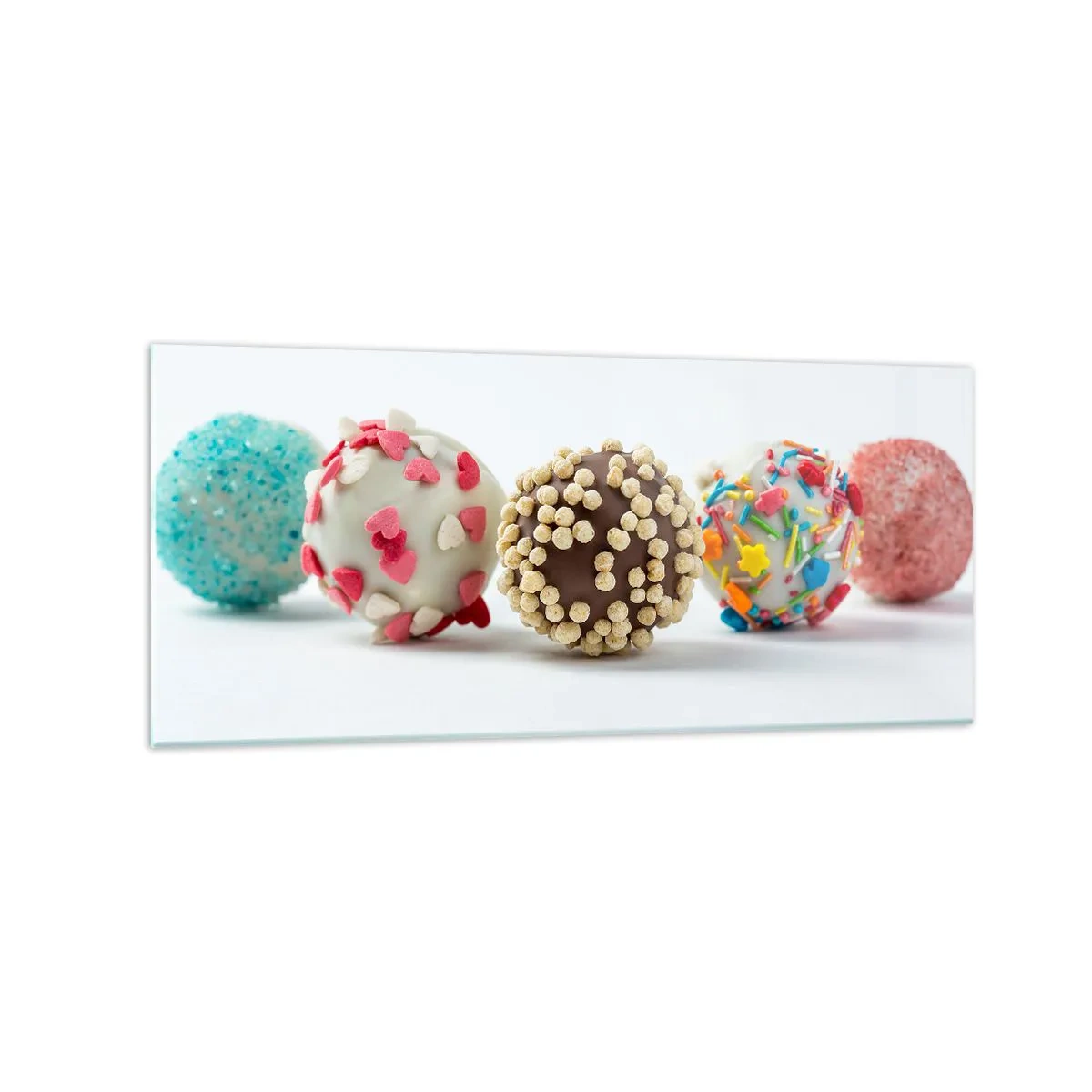 Billede på glas - Livet kan være sødt - 120x50 cm