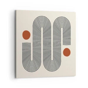 Lærredstryk - Billede på lærred - Fra start til slut - 60x60 cm