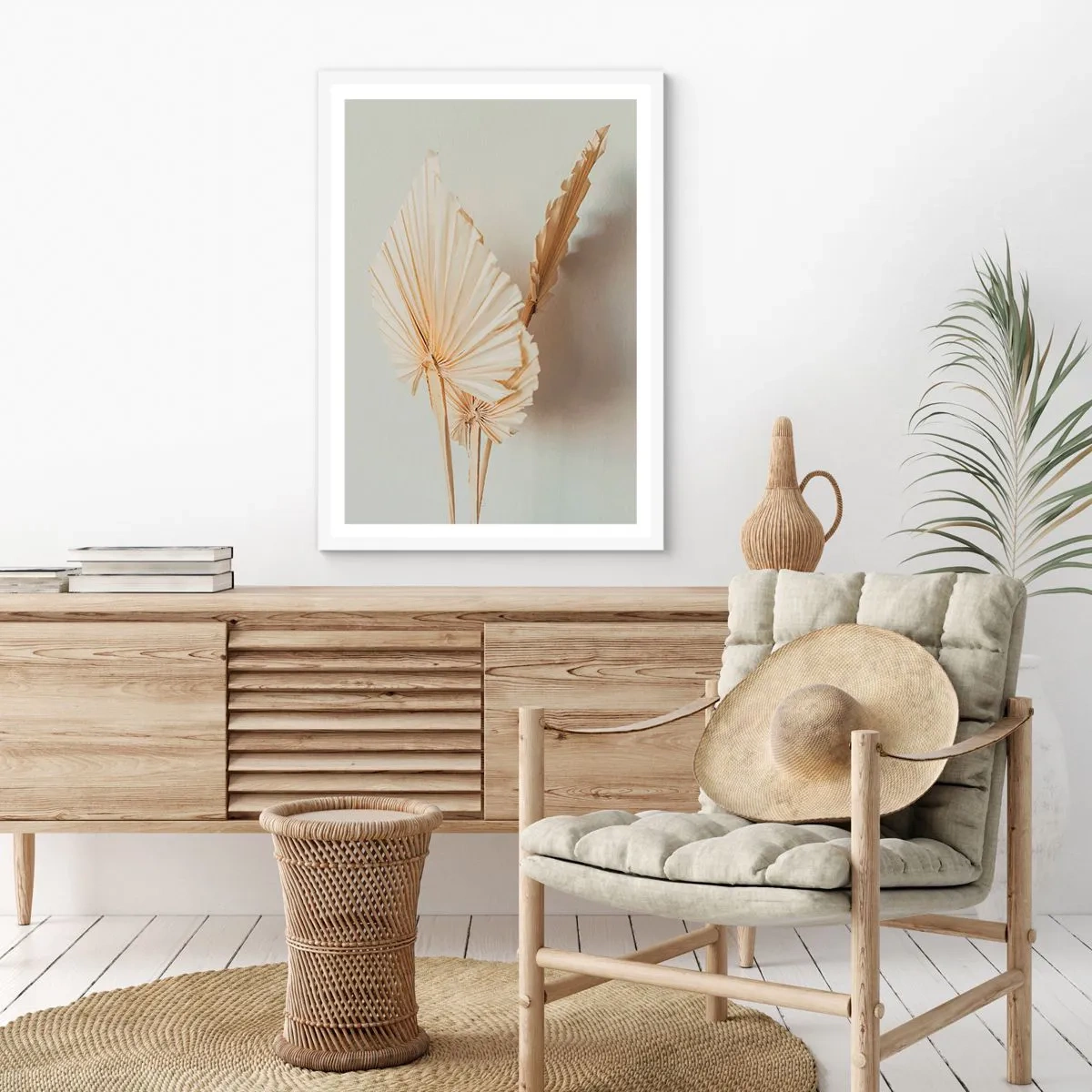 Plakat i hvid ramme - Når du har brug for trøst - 70x100 cm