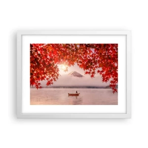 Plakat i hvid ramme - I en japansk atmosfære - 40x30 cm