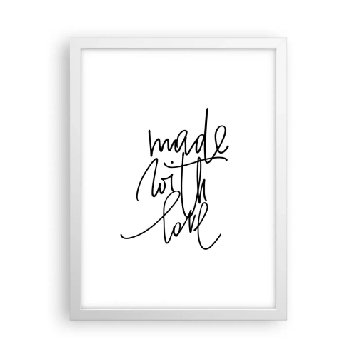 Plakat i hvid ramme - Det bedste mærke - 30x40 cm