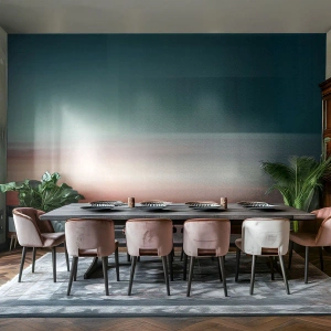 Fototapet Selvklæbende Deluxe Sticker - Abstraktion: bølger af lys - Vand, Himmel, Minimalisme - 450x315 cm