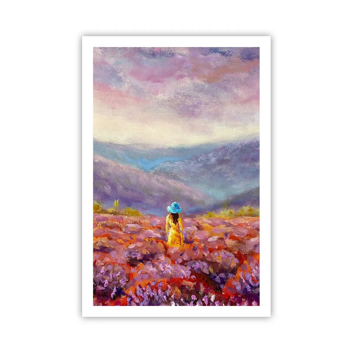 Plakat - I en verden af lavendel - 61x91 cm