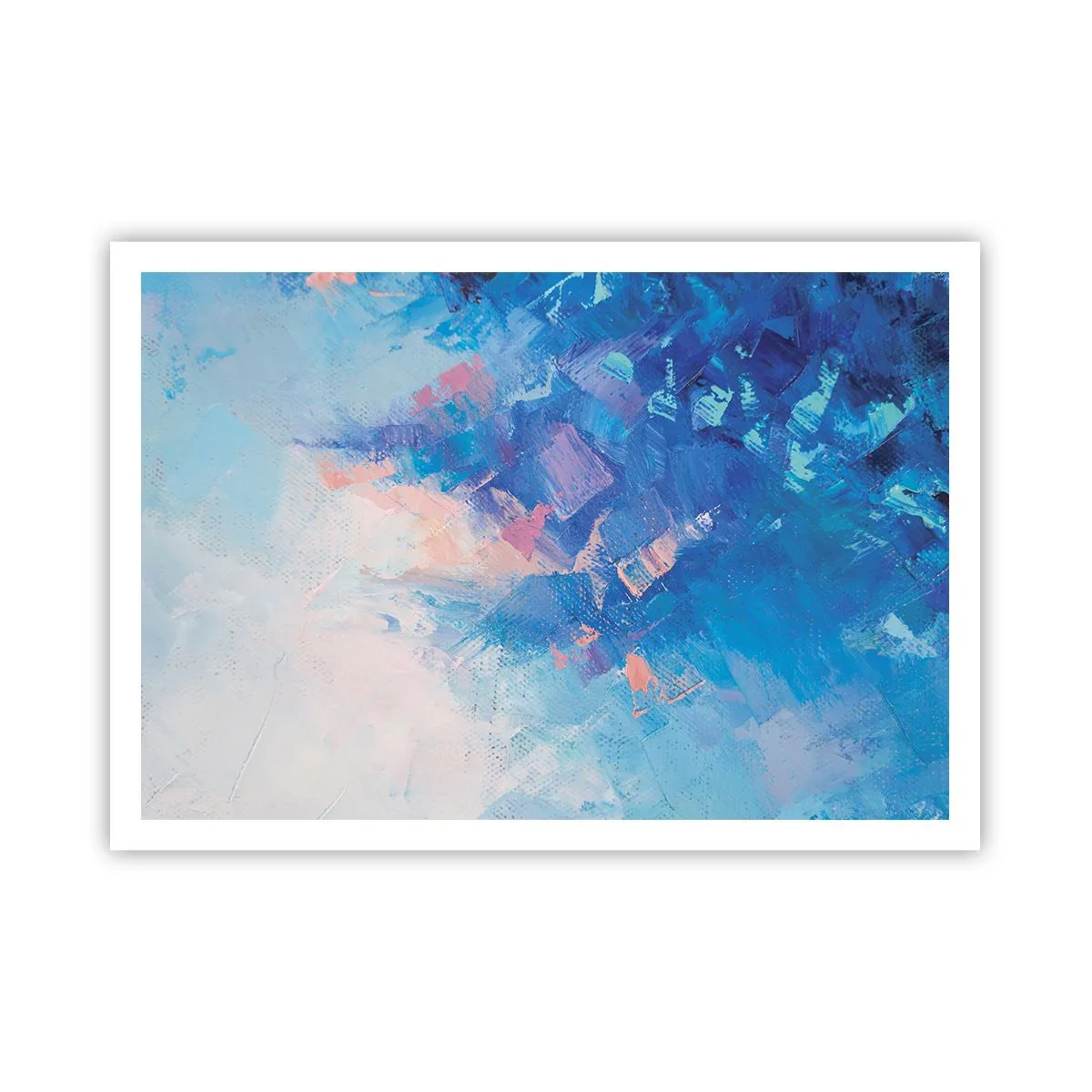 Plakat - Vinter abstraktion - 100x70 cm