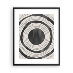 Plakat i sort ramme - Lige til det punkt - 40x50 cm