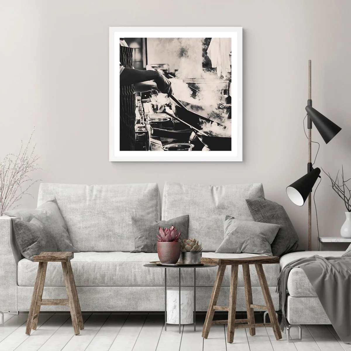 Plakat i hvid ramme - Smagernes alkymi - 30x30 cm