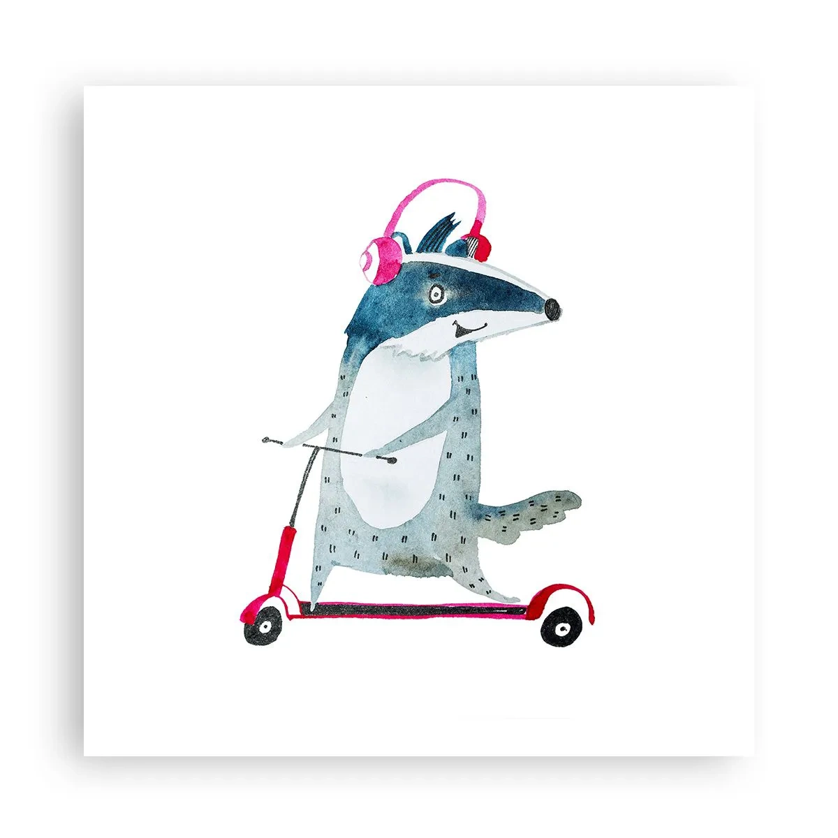 Plakat - Grævlingens glæder - 60x60 cm