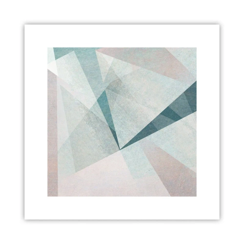 Plakat - Rolig og alligevel dynamisk - 30x30 cm