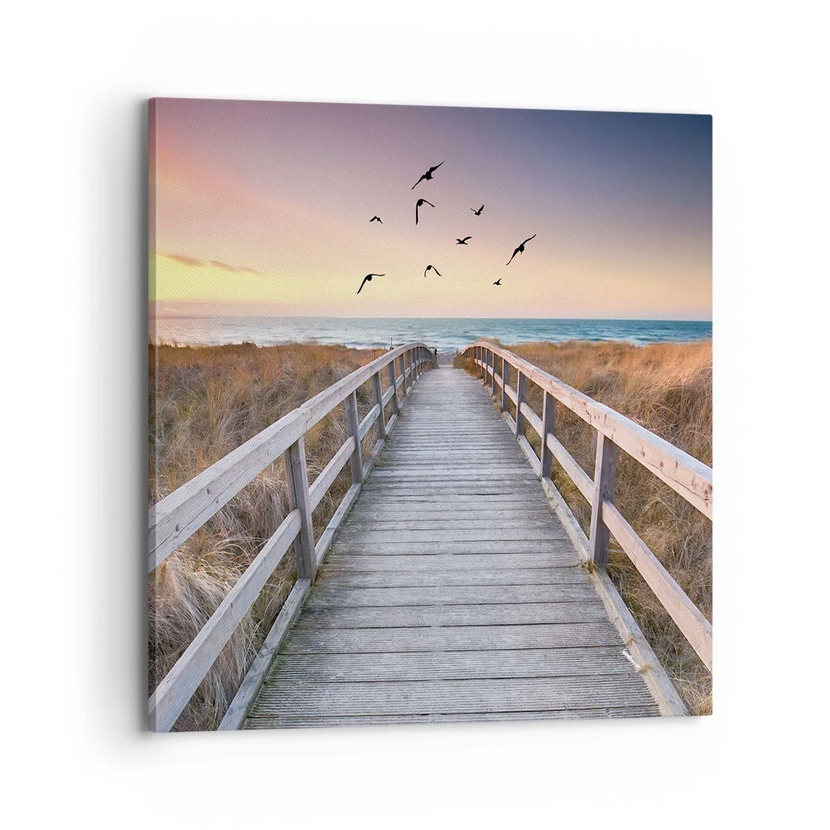 Lærredstryk - Billede på lærred - Rummet med højder - 70x70 cm