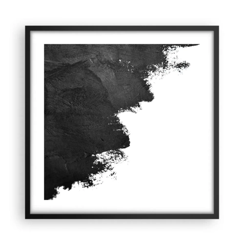 Plakat i sort ramme - Elementer: jord - 50x50 cm