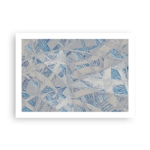 Plakat - I en gråblå labyrint - 70x50 cm