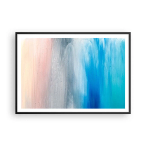 Plakat i sort ramme - Elementer: luft - 100x70 cm