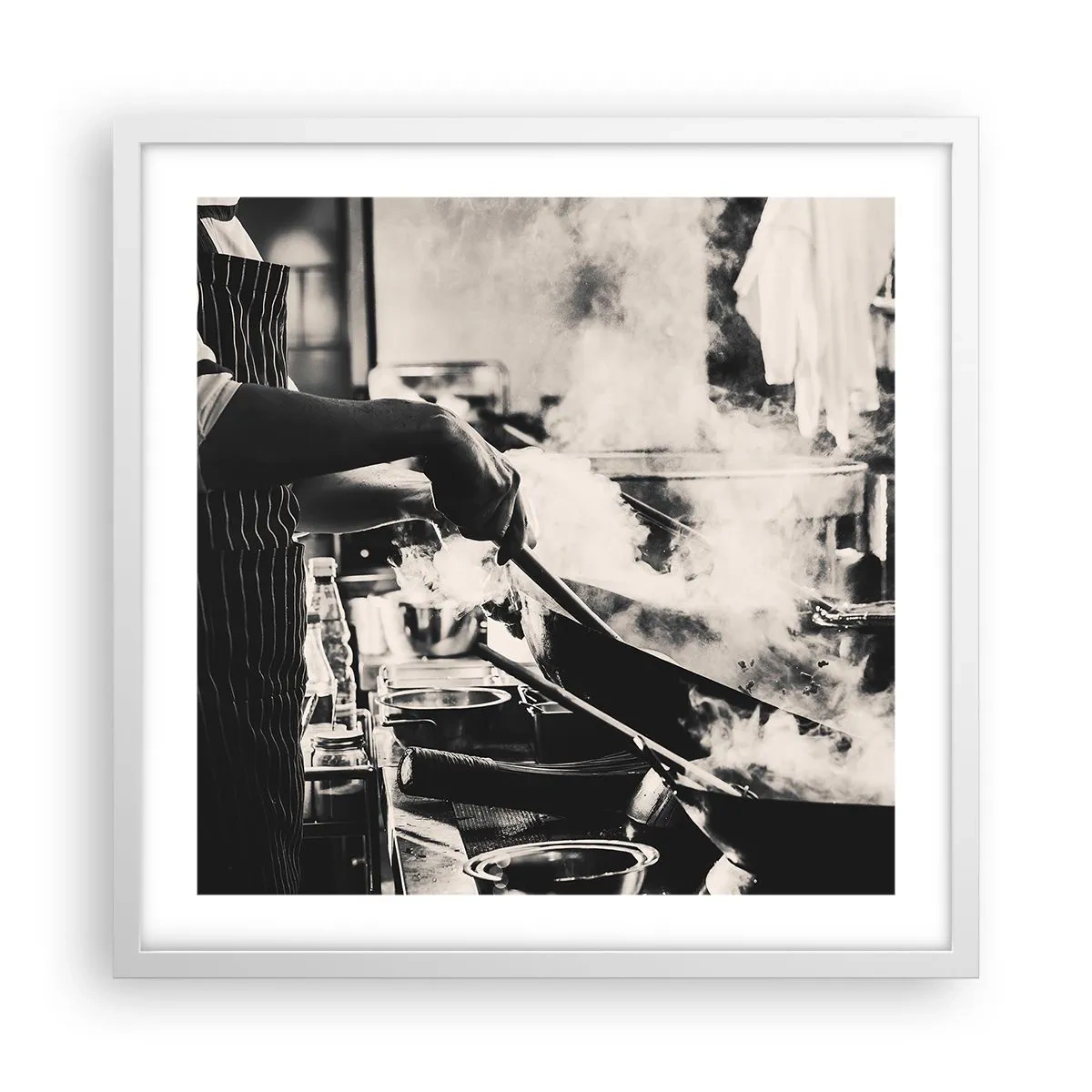 Plakat i hvid ramme - Smagernes alkymi - 50x50 cm