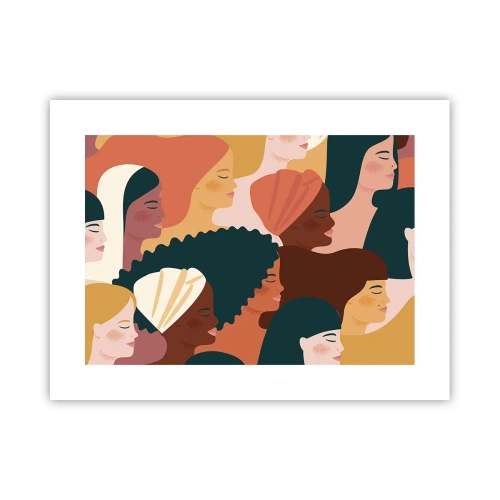 Plakat - Kun kvindelighed - 40x30 cm