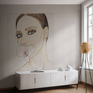 Fototapet på mål Premium Sand - Et symbol på elegance og skønhed - Abstraktion, Stykke, Kvinde