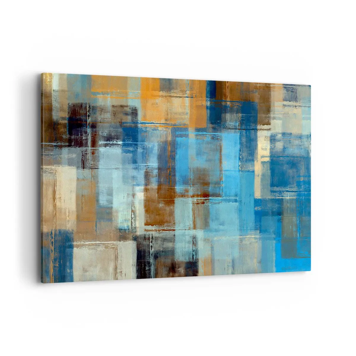Lærredstryk - Billede på lærred - Gennem det blå slør - 120x80 cm
