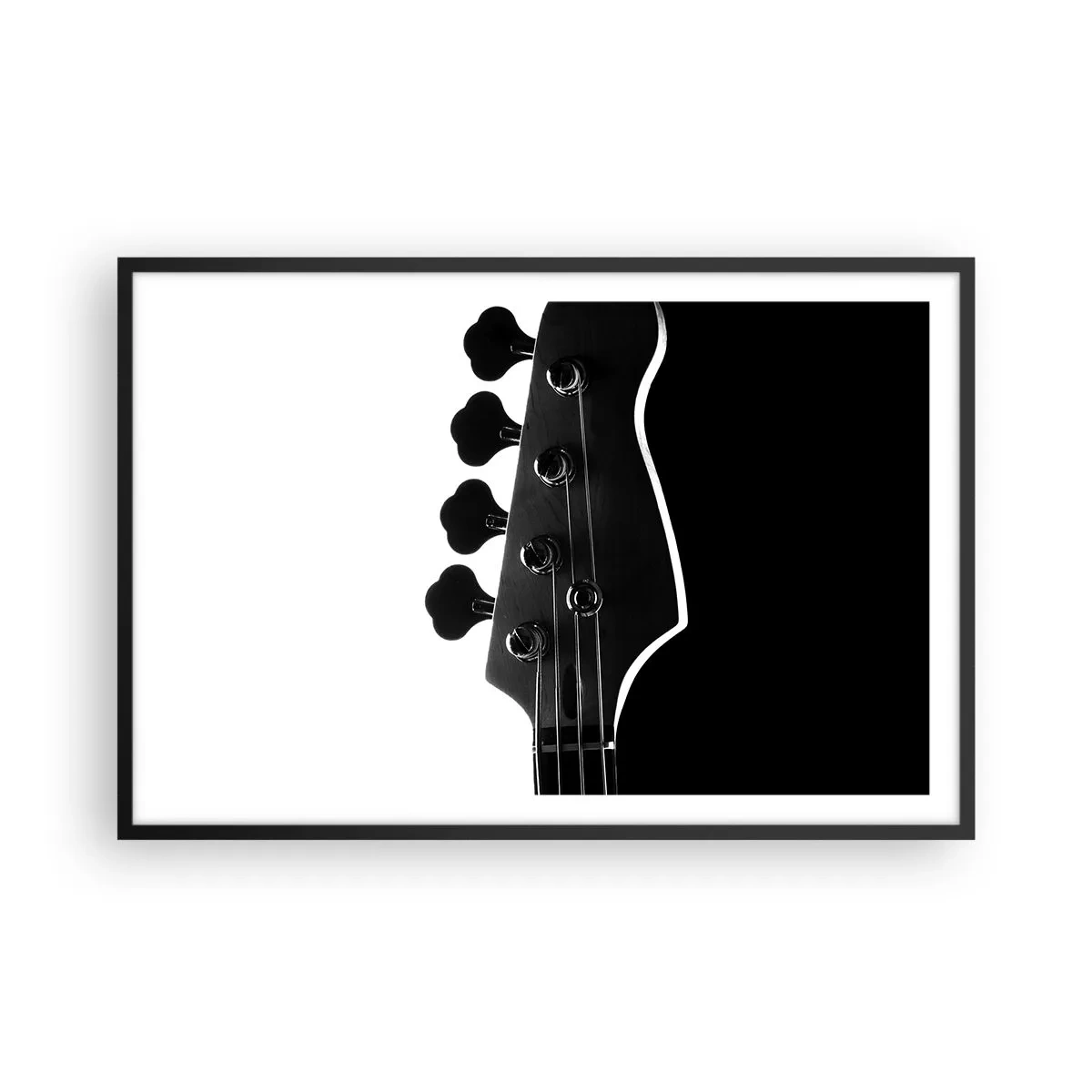 Plakat i sort ramme - Stilhed i klipper  - 91x61 cm