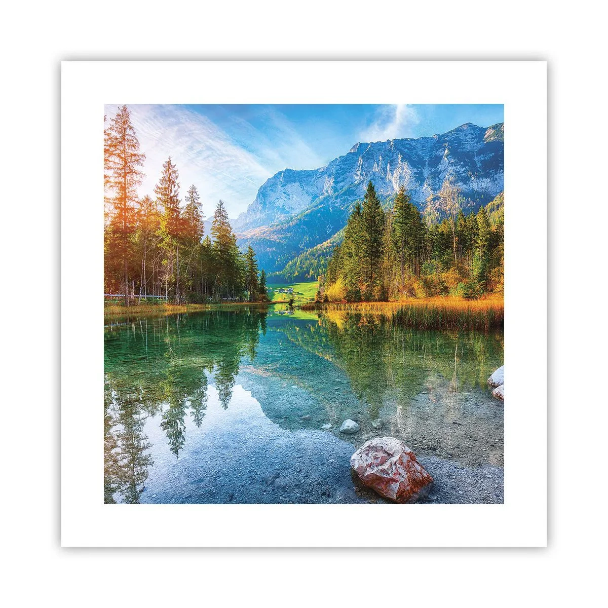 Plakat - Efterårets blidhed - 40x40 cm