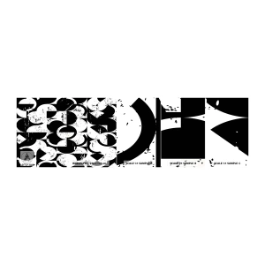 Fototapet Prøve Standard Eco - Hvid er hvid og sort er sort - Abstraktion, Stykke, Grafik - 100x30 cm
