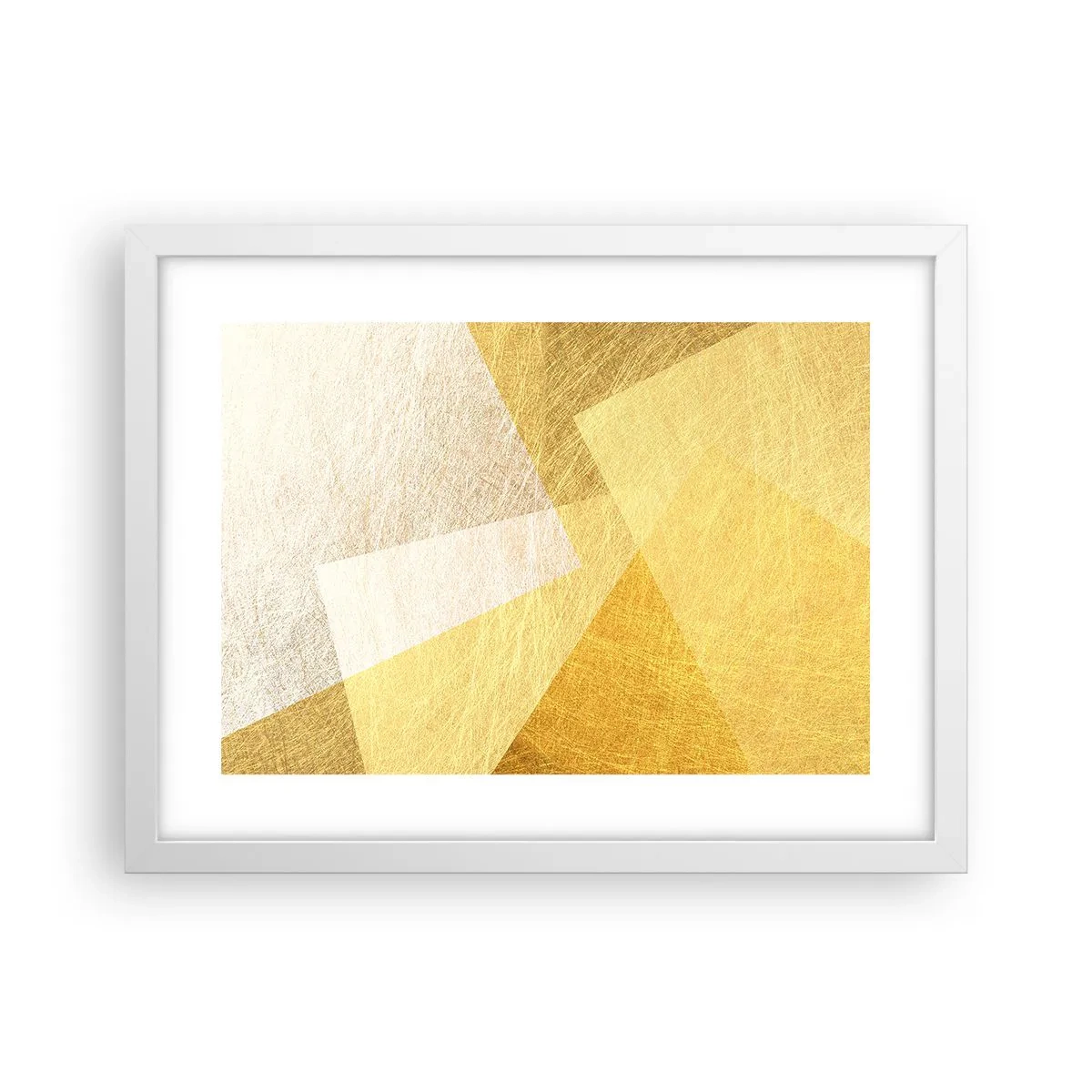 Plakat i hvid ramme - Geometriens vejr - 40x30 cm