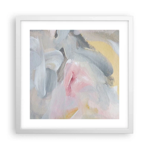 Plakat i hvid ramme - I en pastelfarvet verden - 40x40 cm