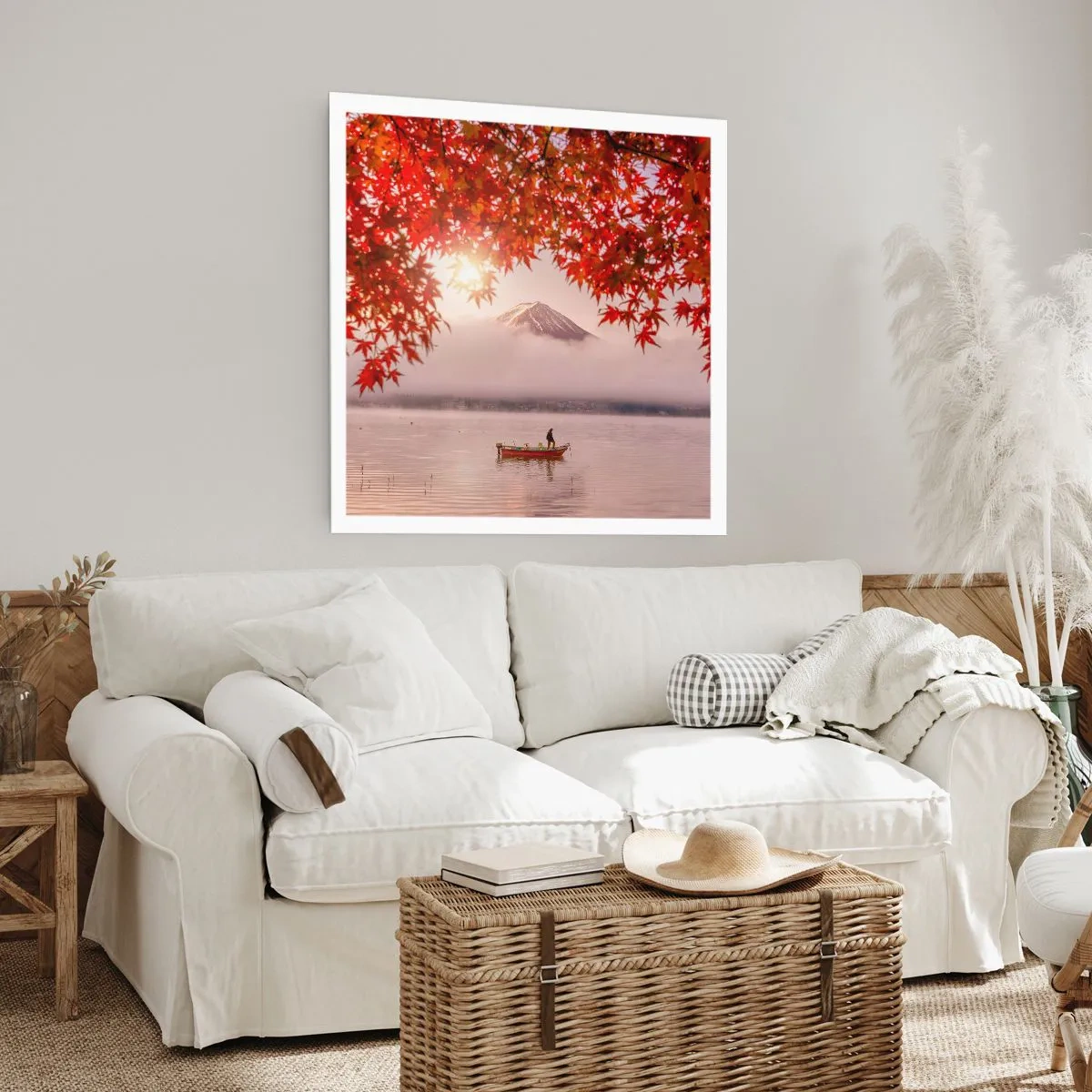 Plakat - I en japansk atmosfære - 40x40 cm