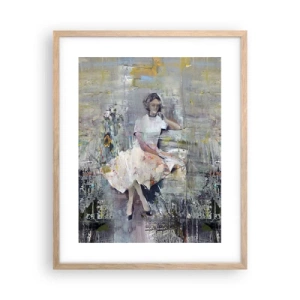 Plakat i ramme af lyst egetræ - Klassisk og moderne - 40x50 cm