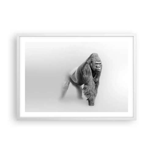 Plakat i hvid ramme - Selvsikker på sin styrke - 70x50 cm