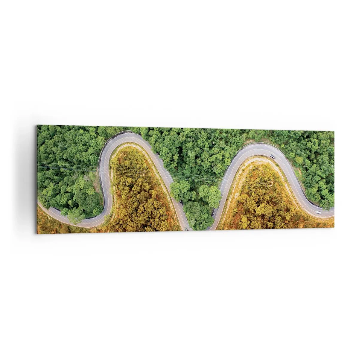 Lærredstryk - Billede på lærred - Grænser og gennembrud - 160x50 cm
