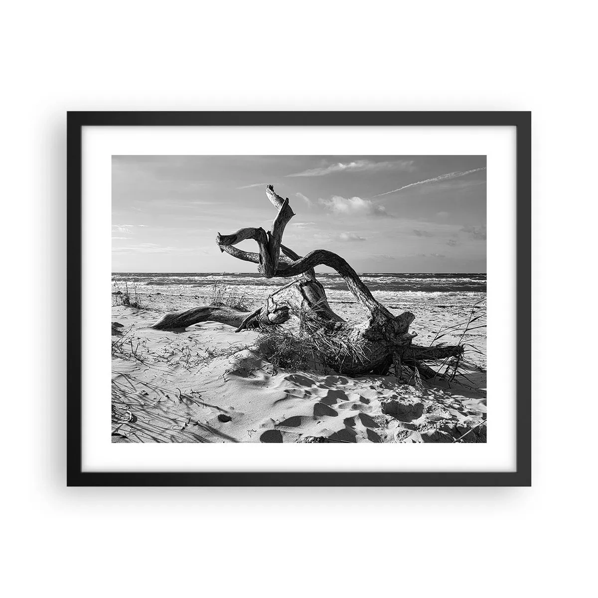 Plakat i sort ramme - Havets skulptur - 50x40 cm