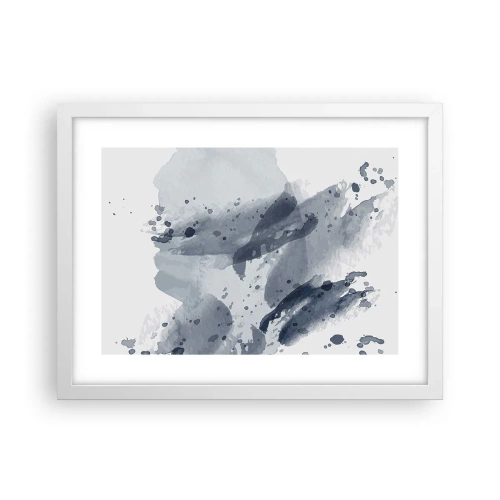 Plakat i hvid ramme - En undersøgelse af vandets natur - 40x30 cm