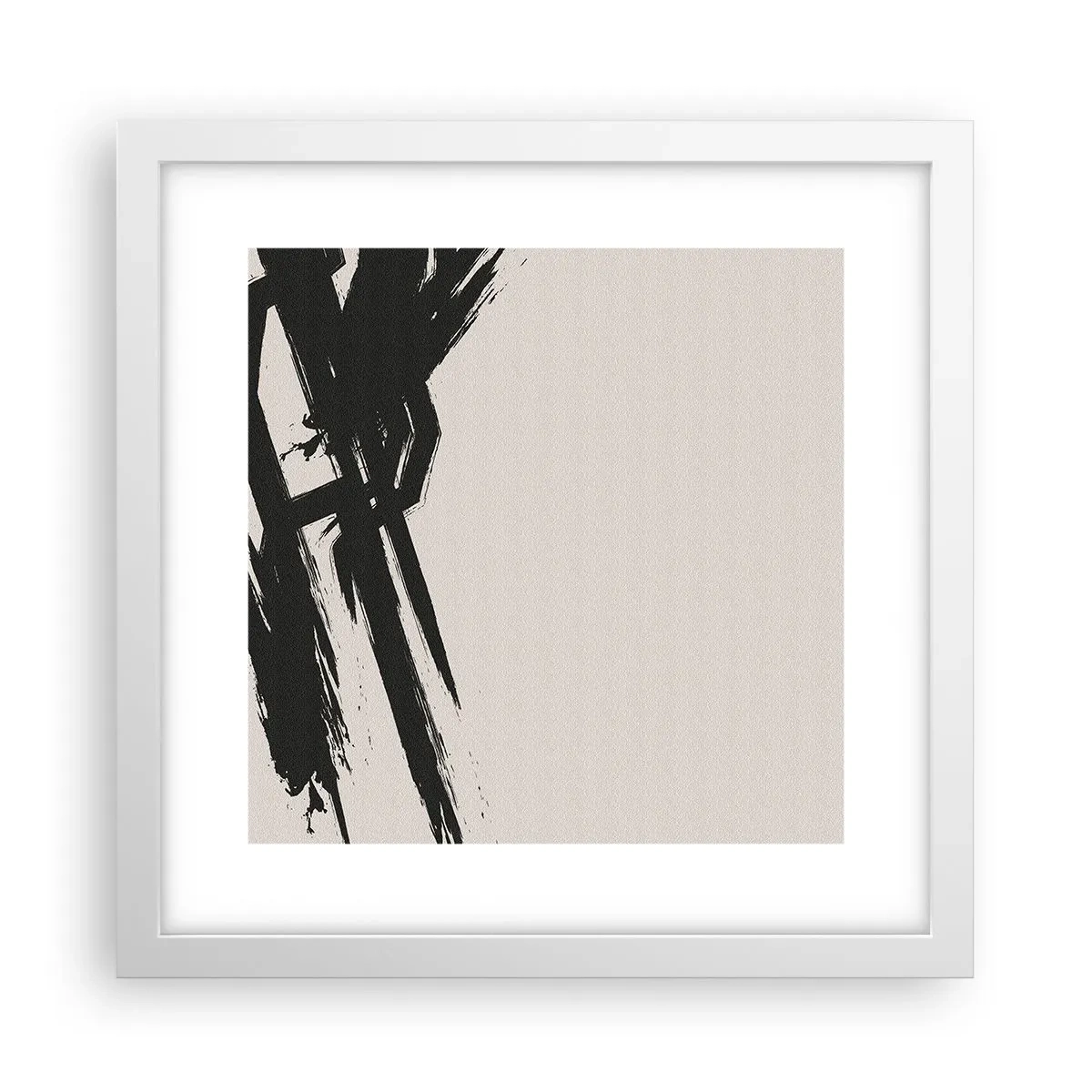 Plakat i hvid ramme - Ustoppeligt momentum - 30x30 cm