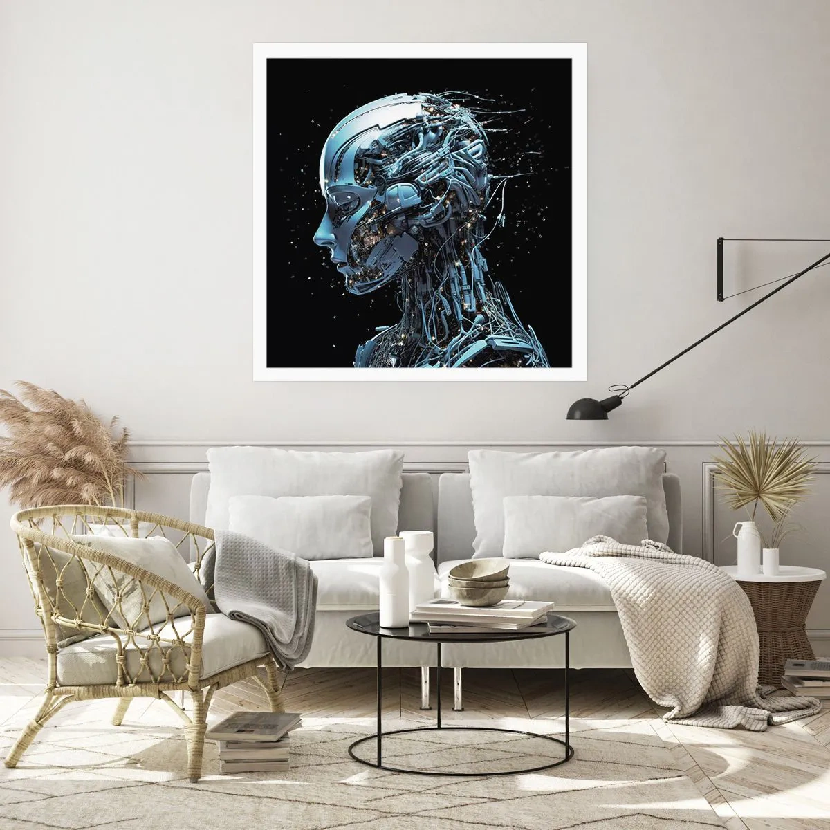 Plakat - Teknologi er en kvinde - 40x40 cm