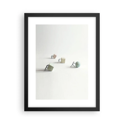 Plakat i sort ramme - Selve livet - 30x40 cm