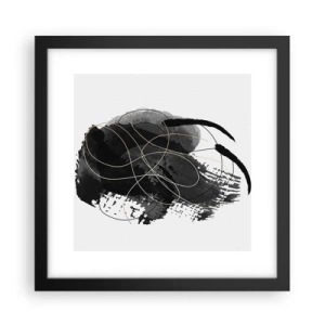 Plakat i sort ramme - Kom frem fra det sorte - 30x30 cm