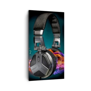 Lærredstryk - Billede på lærred - I musikkens varme - 45x80 cm