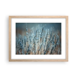 Plakat i ramme af lyst egetræ - Duftende plet - 40x30 cm