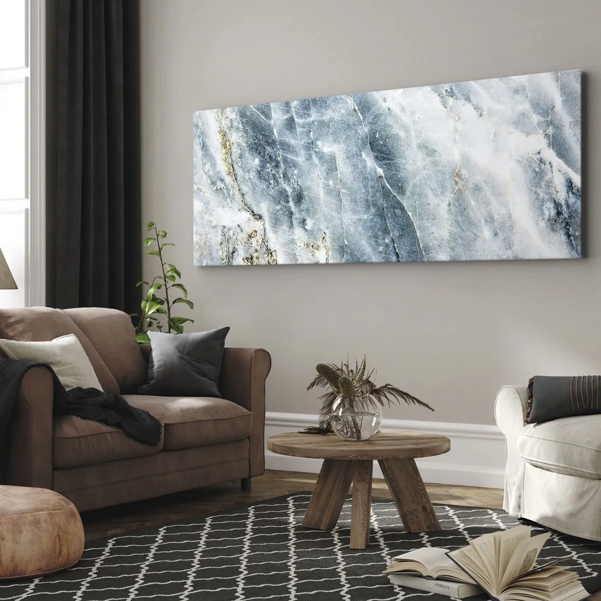 Lærredstryk - Billede på lærred - Isverden - 100x40 cm