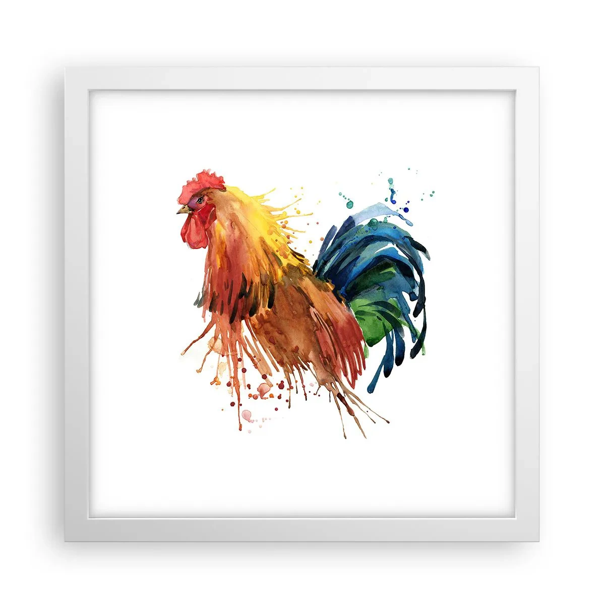 Plakat i hvid ramme - Kongelig kappe, kongelig stolthed - 30x30 cm