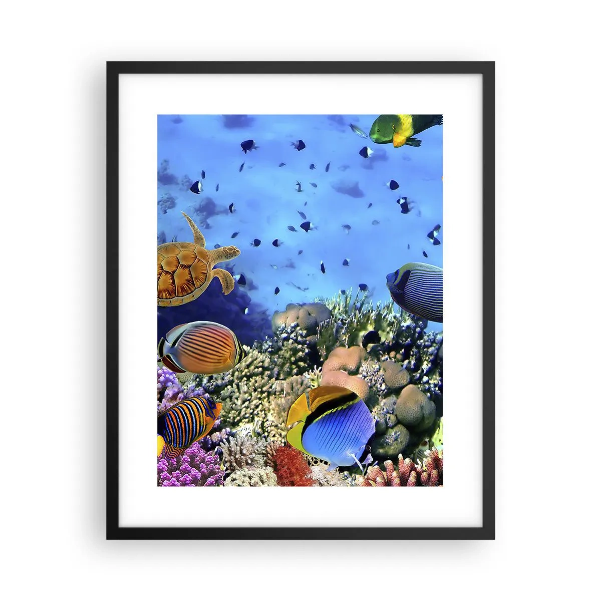 Plakat i sort ramme - Og hvad ved vi om livet... - 40x50 cm