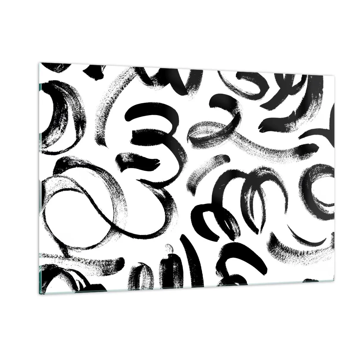 Billede på glas - I sort og hvidt - 120x80 cm