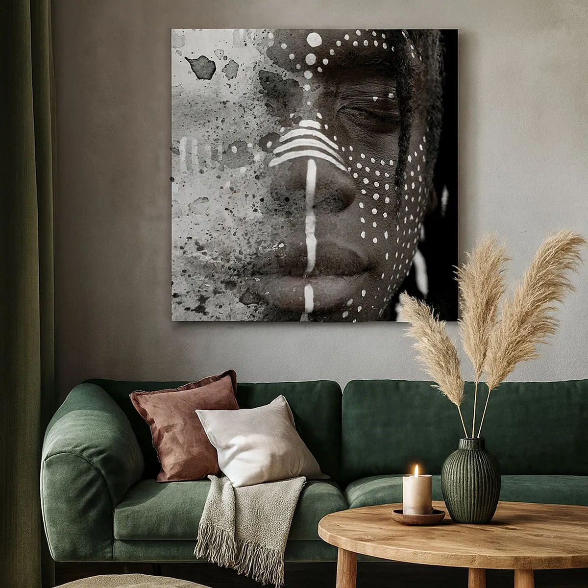 Lærredstryk - Billede på lærred - Opdag den oprindelige ånd - 30x30 cm