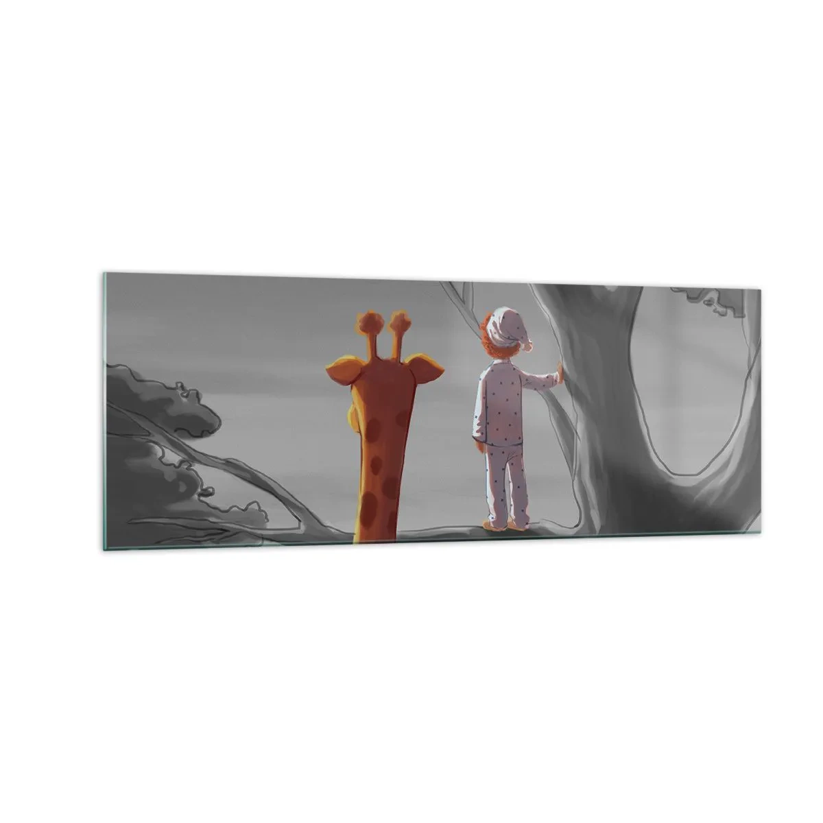 Billede på glas - Det sker virkelig - 140x50 cm