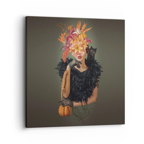 Lærredstryk - Billede på lærred - Heksens fortryllelse - 30x30 cm