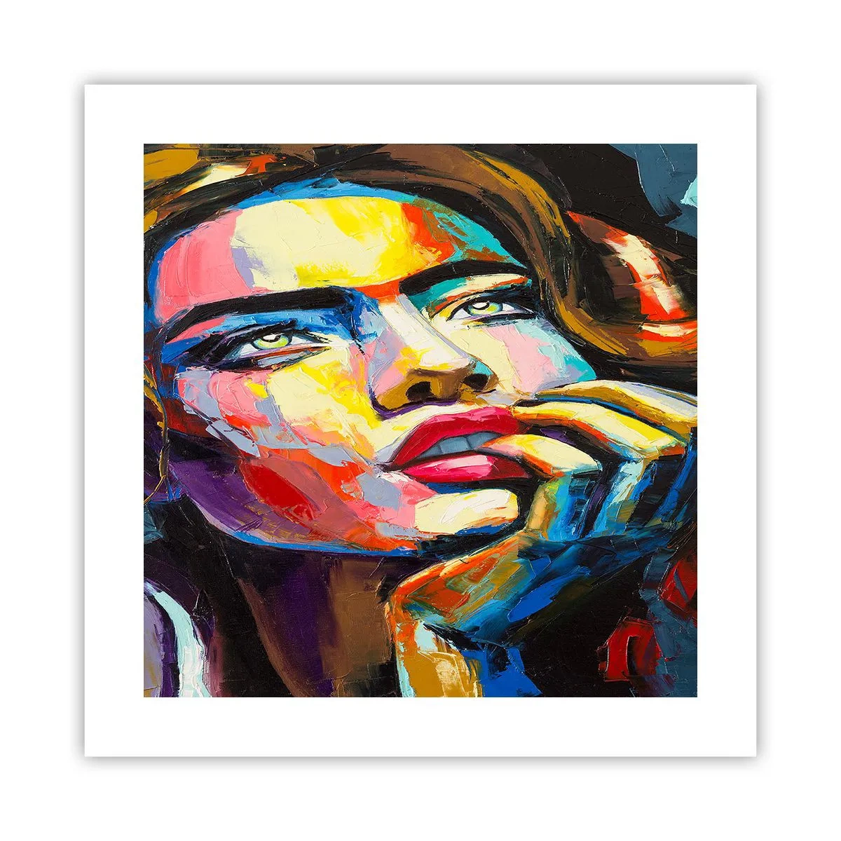 Plakat - Drømme som fugle svæver gennem himlen - 40x40 cm