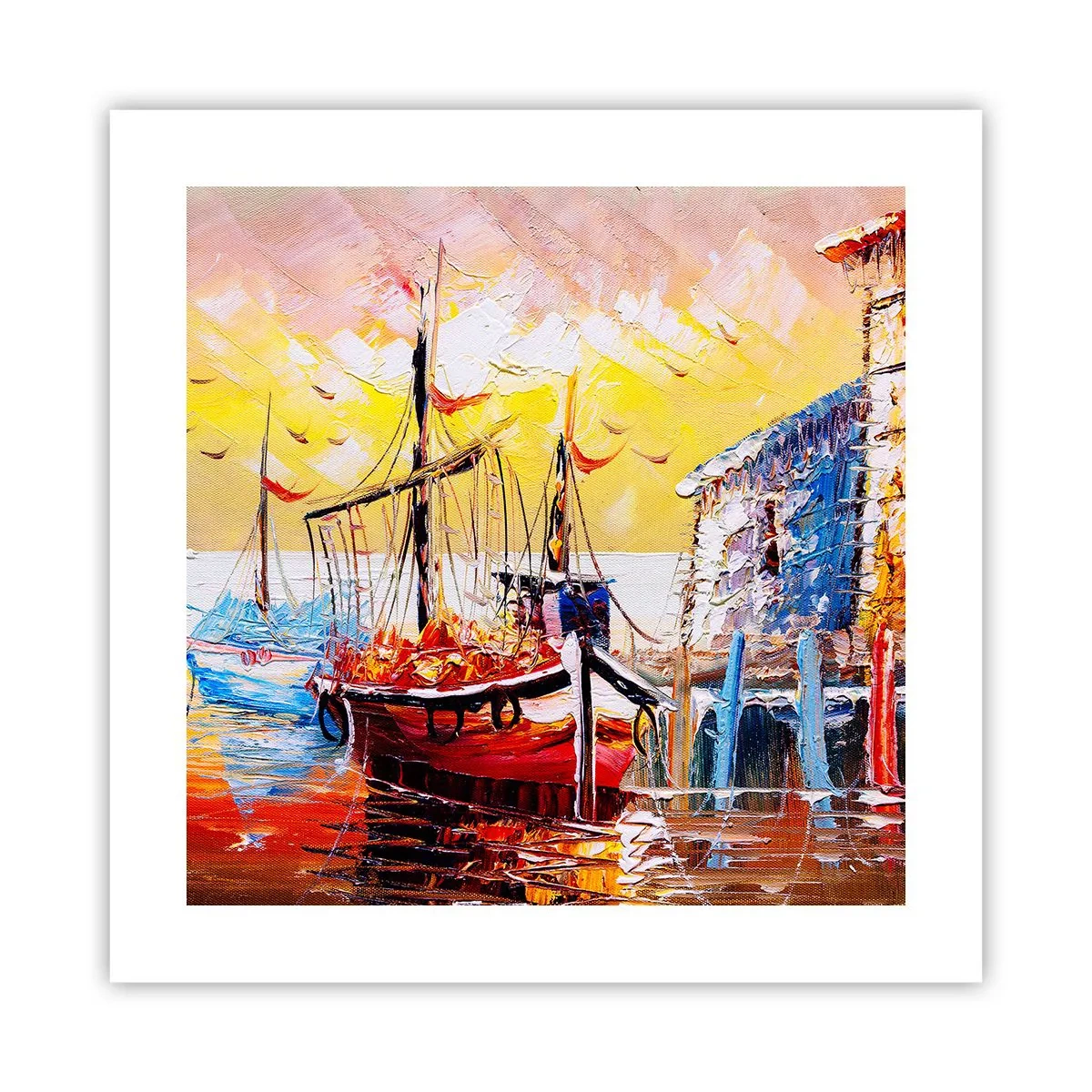 Plakat - Glædelig tilbagevenden - 40x40 cm