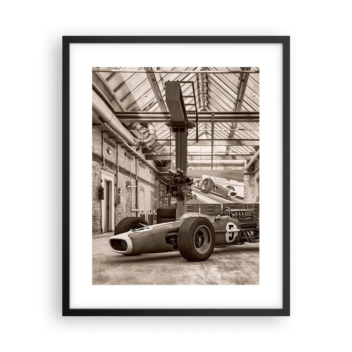 Plakat i sort ramme - Vinderens hvile - 40x50 cm